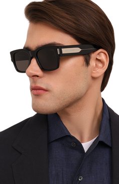Женские солнцезащитные очки SAINT LAURENT черного цвета, арт. SL 617 001 | Фото 3 (Нос: Не проставлено; Региональные ограничения белый список (Axapta Mercury): Не проставлено; Кросс-КТ: С/з-унисекс; Тип очков: С/з; Материал: Пластик; Оптика Гендер: оптика-унисекс; Очки форма: Квадратные)