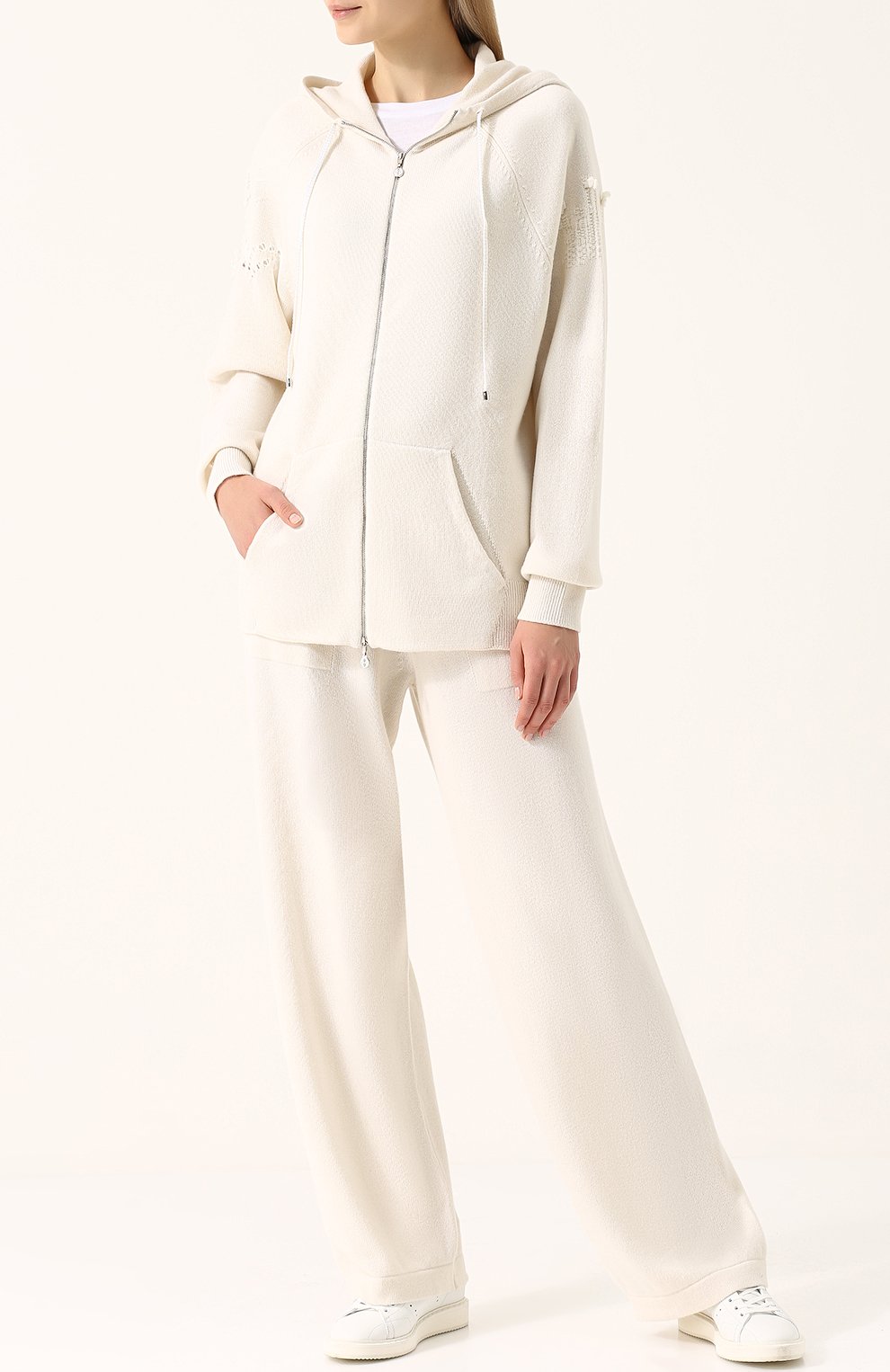 Кашемировый кардиган на молнии с капюшоном BARRIE, арт. W17C55275, фото 2