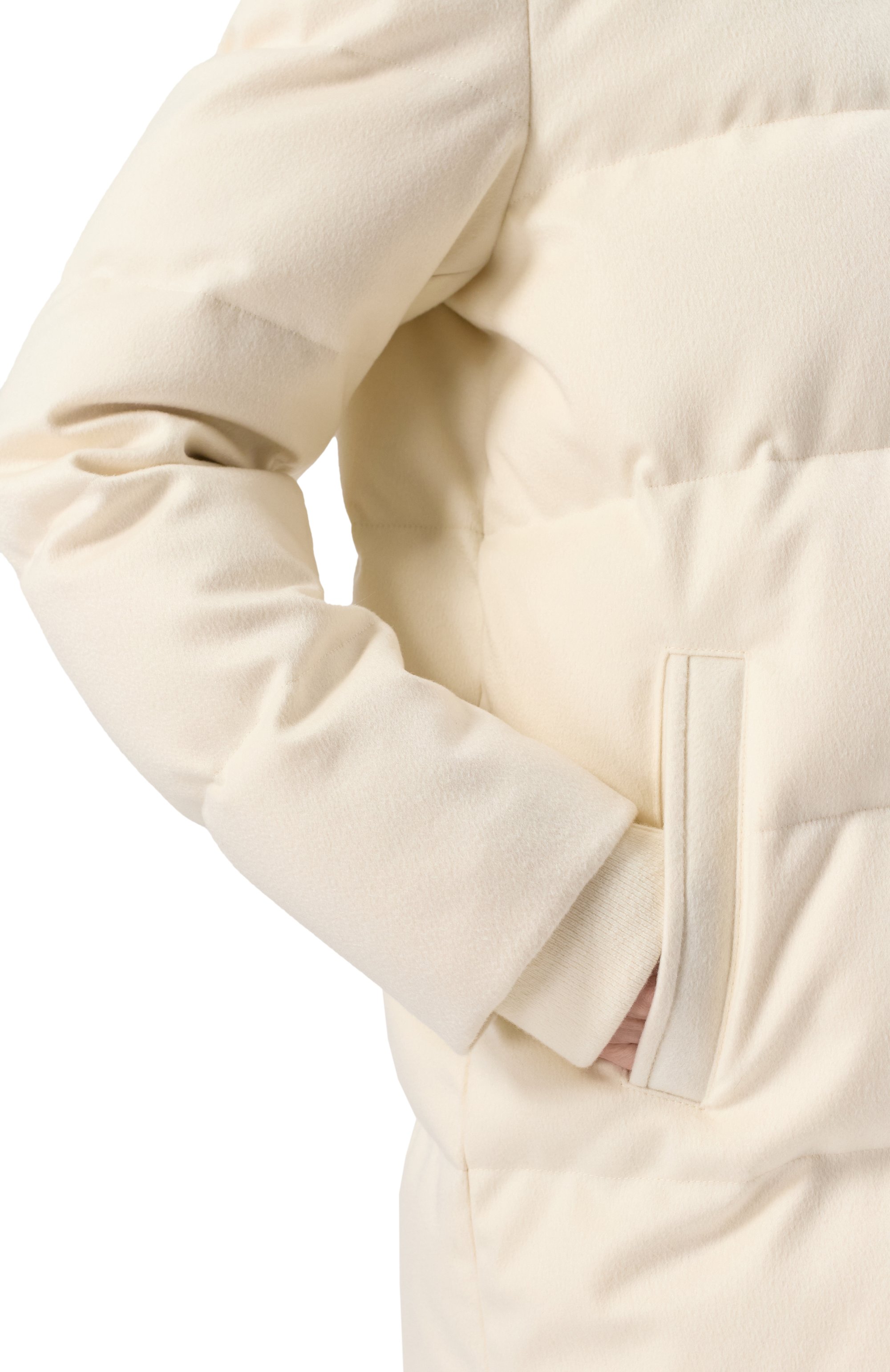 Кашемировый пуховик с отделкой из рыси MVST, арт. FTBKB-Y553LX/LC1664, фото 5