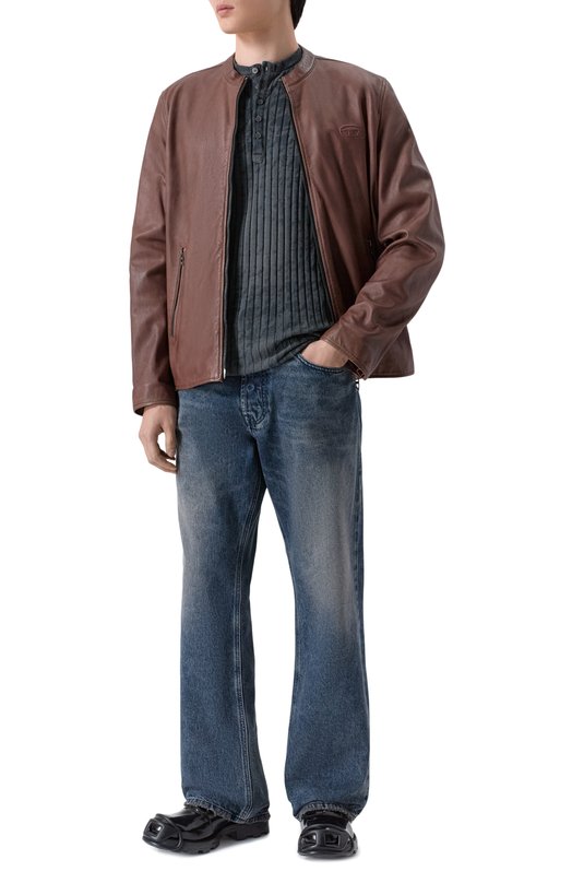 Кожаная куртка Diesel A21105/0BKBX Коричневый  A21105/0BKBX Фото 2