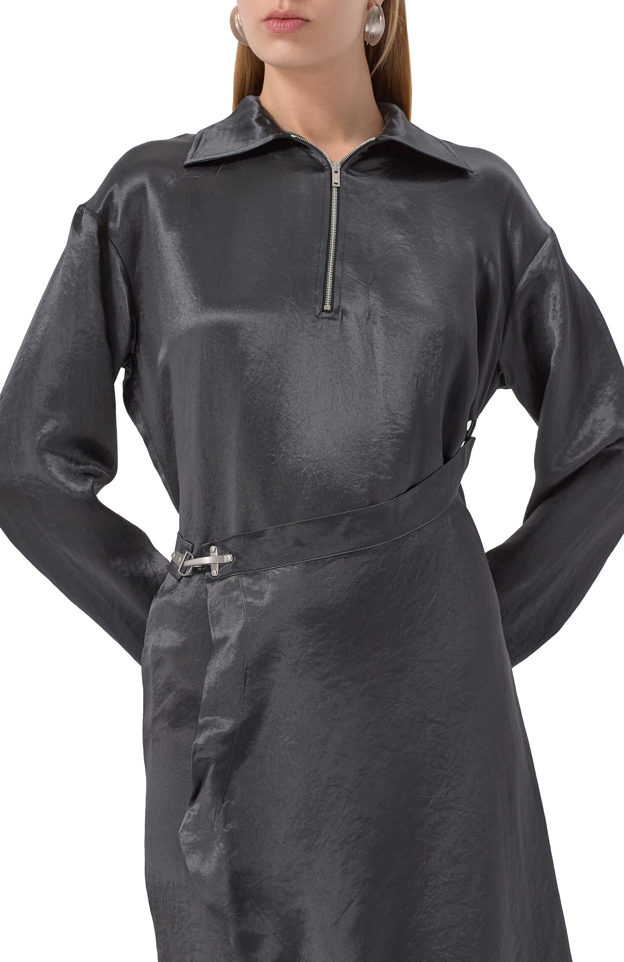 Атласное платье NANUSHKA, арт. NW25RSDR02777, фото 5