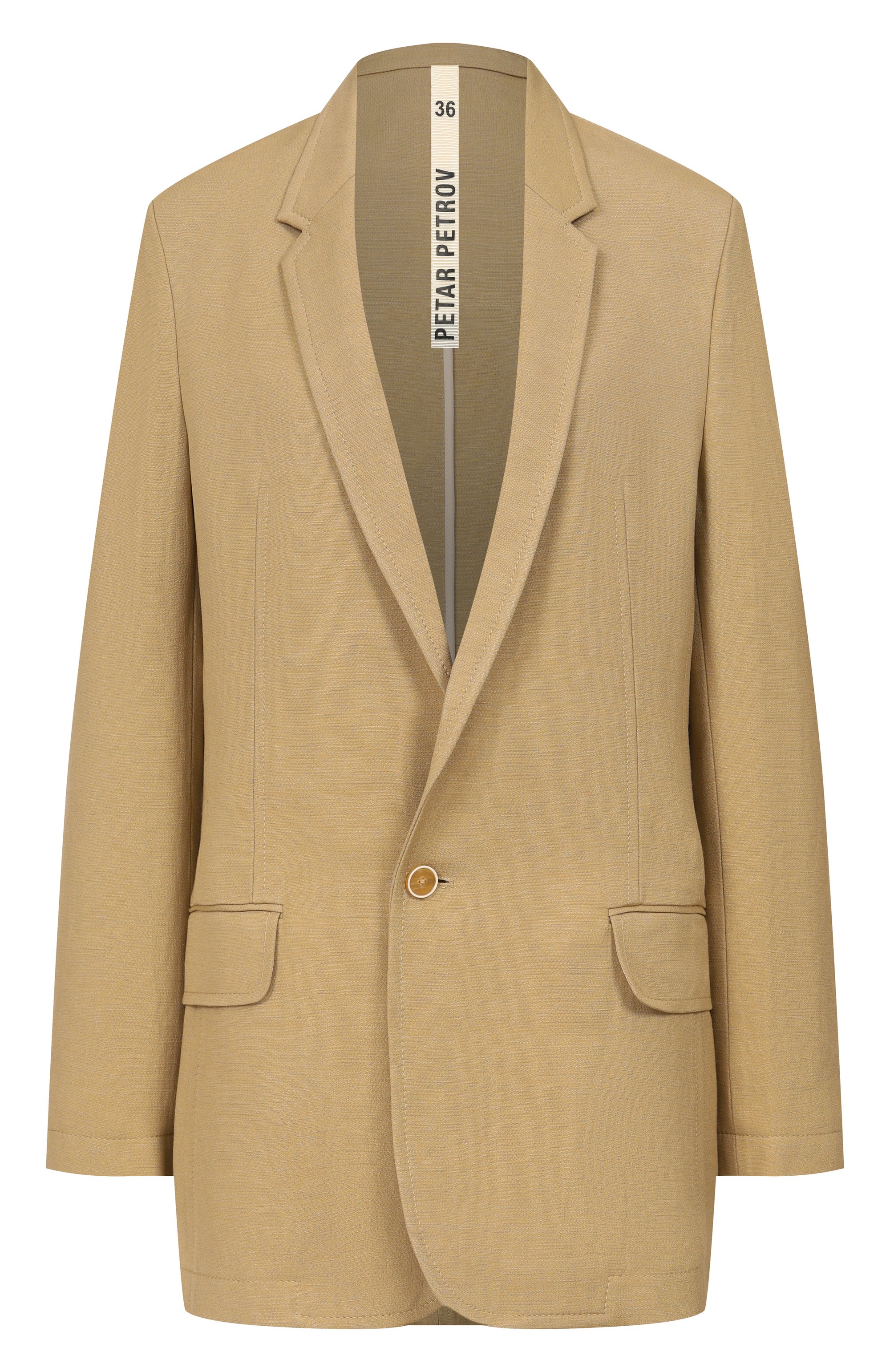 Жакет изо льна и вискозы PETAR PETROV, арт. S26TJ10, фото 1