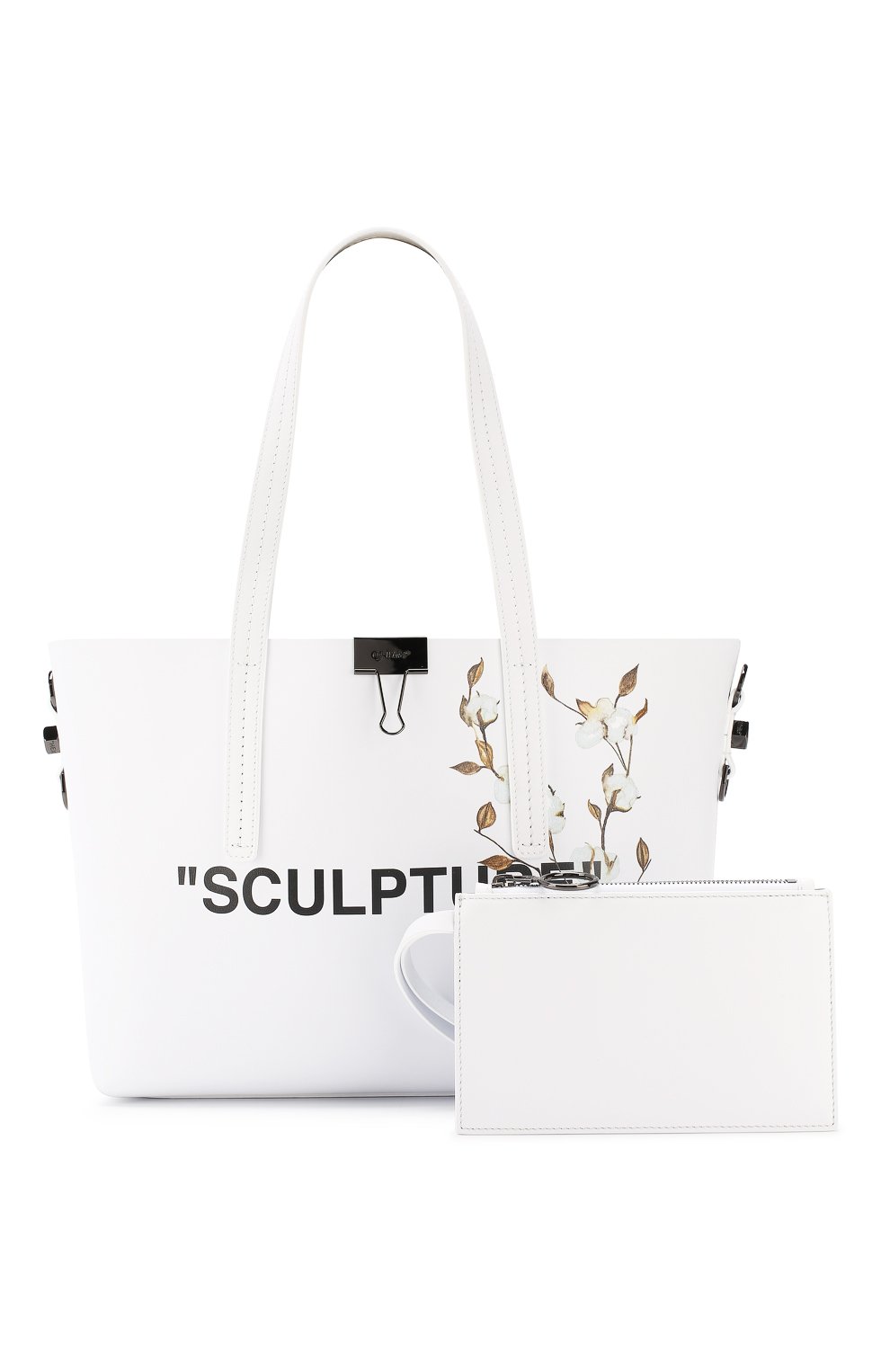 Сумка-тоут sculpture OFF-WHITE белого цвета по цене 115000 руб., арт. 0WNA025R197790850110, фото 7 Сумка-тоут sculpture OFF-WHITE, арт. 0WNA025R197790850110, фото 7