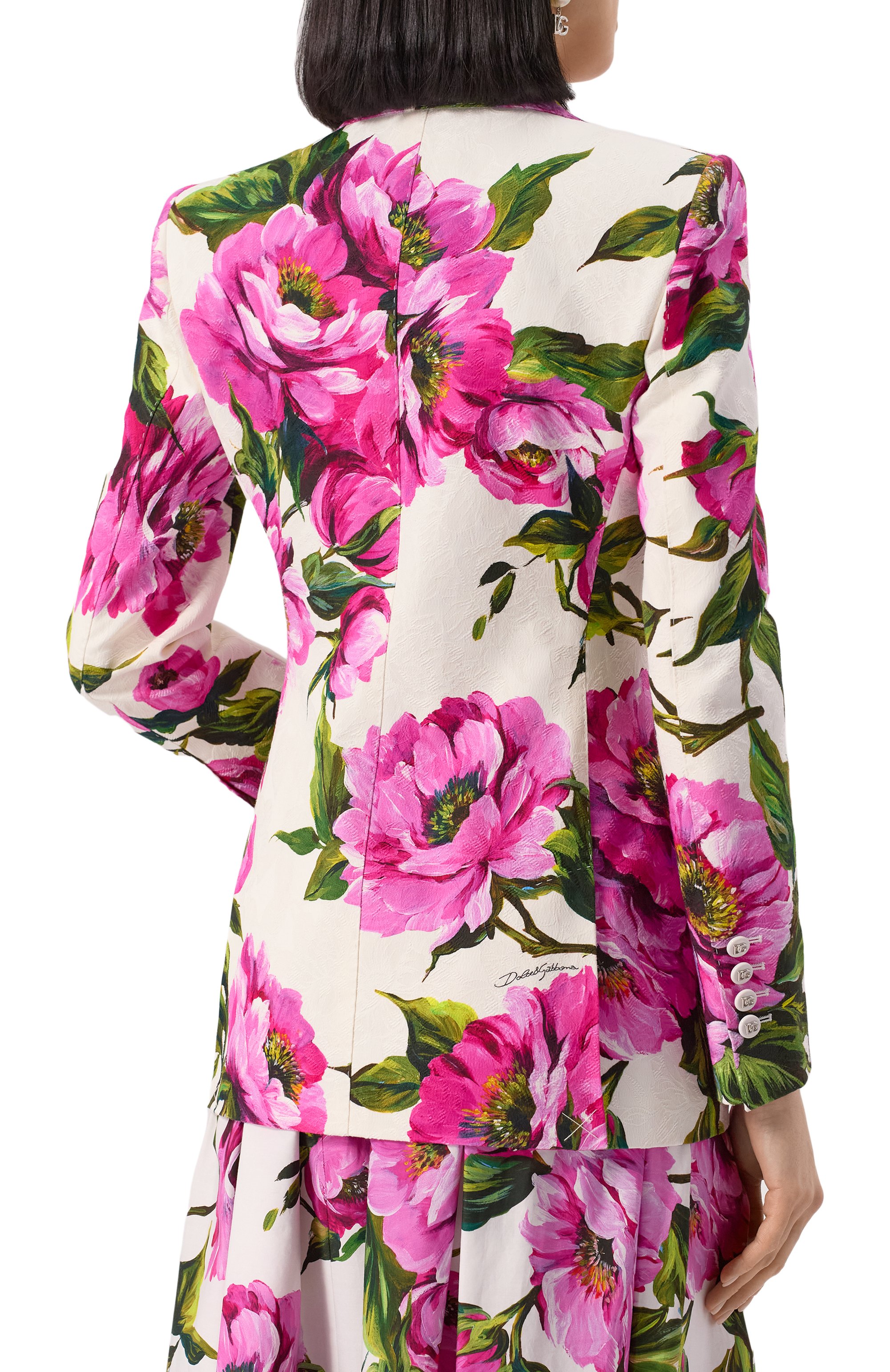 Хлопковый жакет DOLCE & GABBANA, арт. F29UCT/FSFN9, фото 4