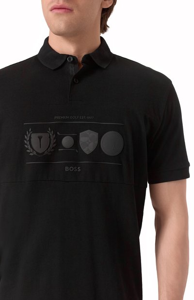 Хлопковое поло BOSS GREEN, арт. 50538111, фото 5