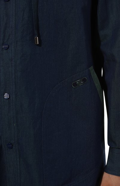 Рубашка из хлопка и льна ZILLI, арт. MFZ-7063-0001/0002, фото 5