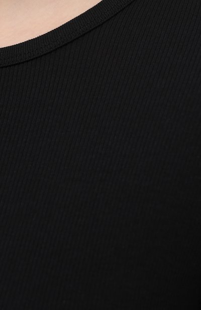 Хлопковый пуловер HELMUT LANG черного цвета по цене 24000 руб., арт. L02HW507, фото 5 Хлопковый пуловер HELMUT LANG, арт. L02HW507, фото 5