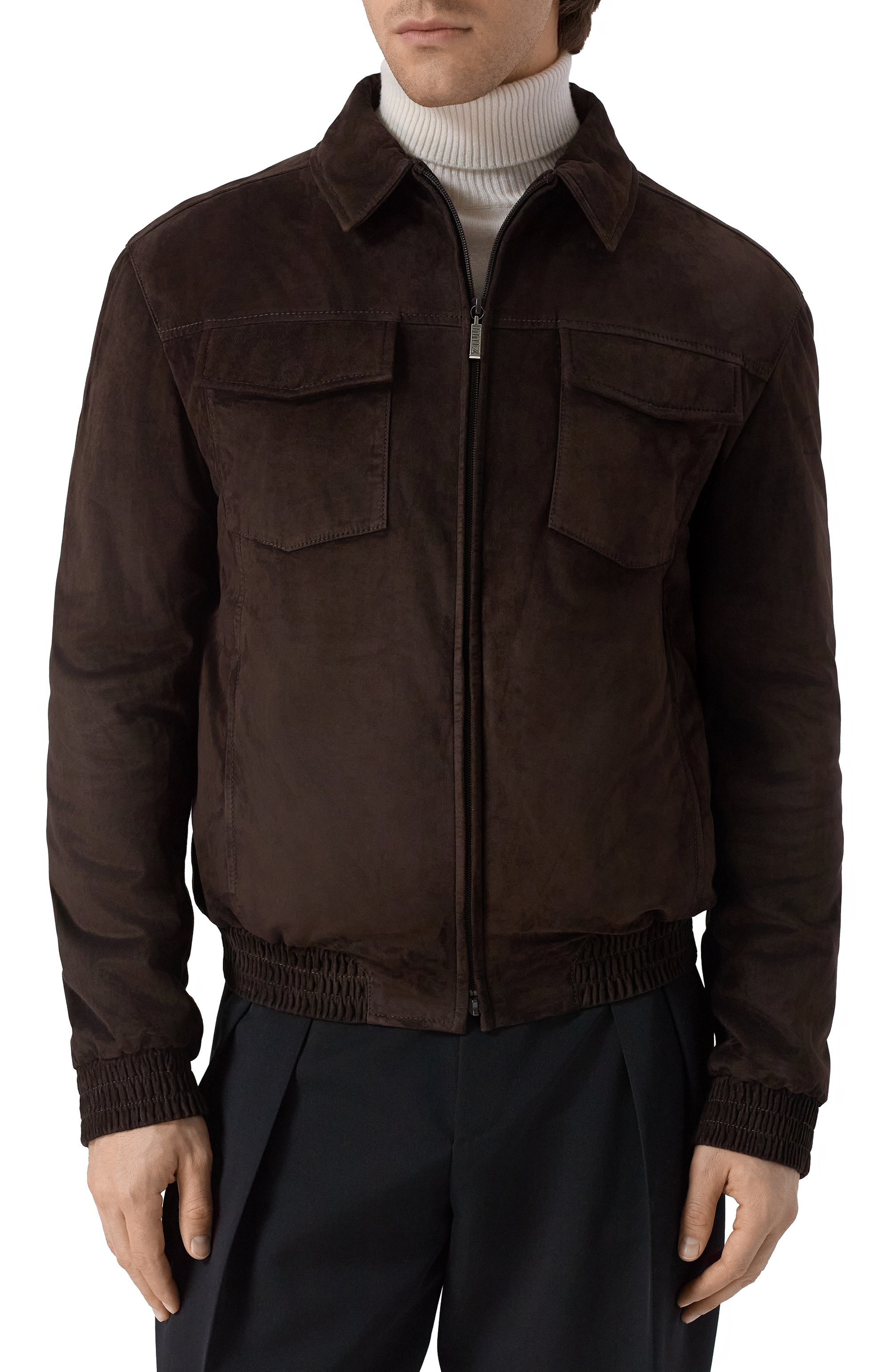 Замшевый бомбер ZILLI, арт. A0UG01M1003VFRI00, фото 3