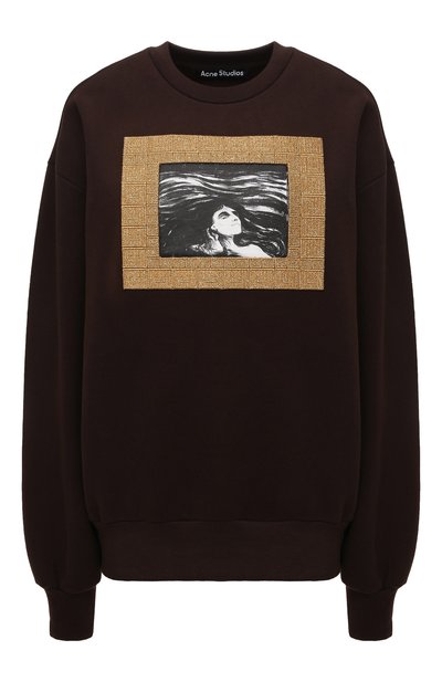 Женский хлопковый свитшот ACNE STUDIOS, арт. CI0084/W