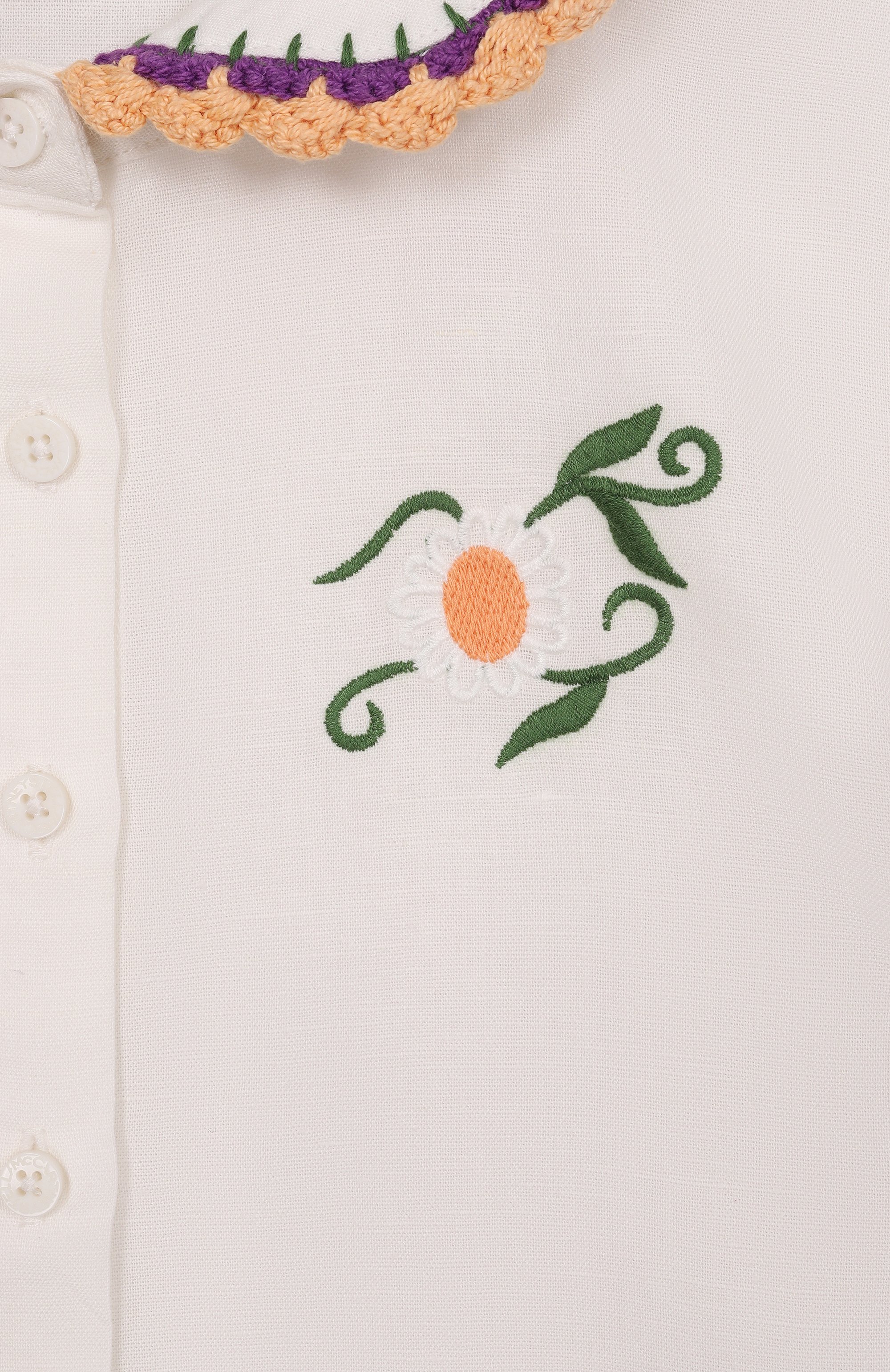 Рубашка изо льна и хлопка STELLA MCCARTNEY, арт. TY5A61, фото 3