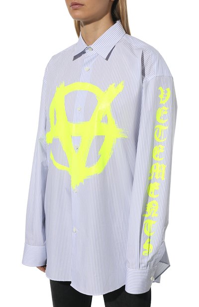 Хлопковая рубашка VETEMENTS, арт. UE52SH360S 1005/W, фото 3