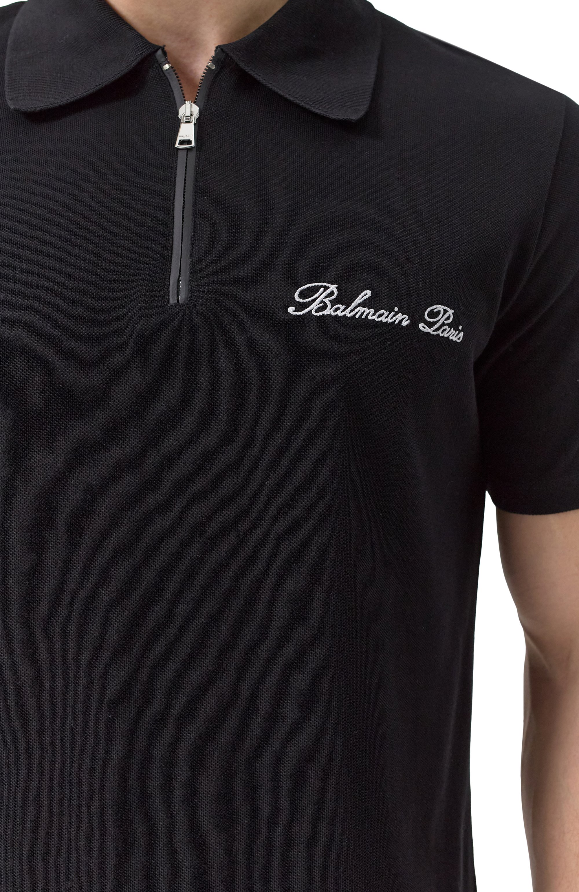 Хлопковое поло BALMAIN, арт. DH1GC028/BC78, фото 5