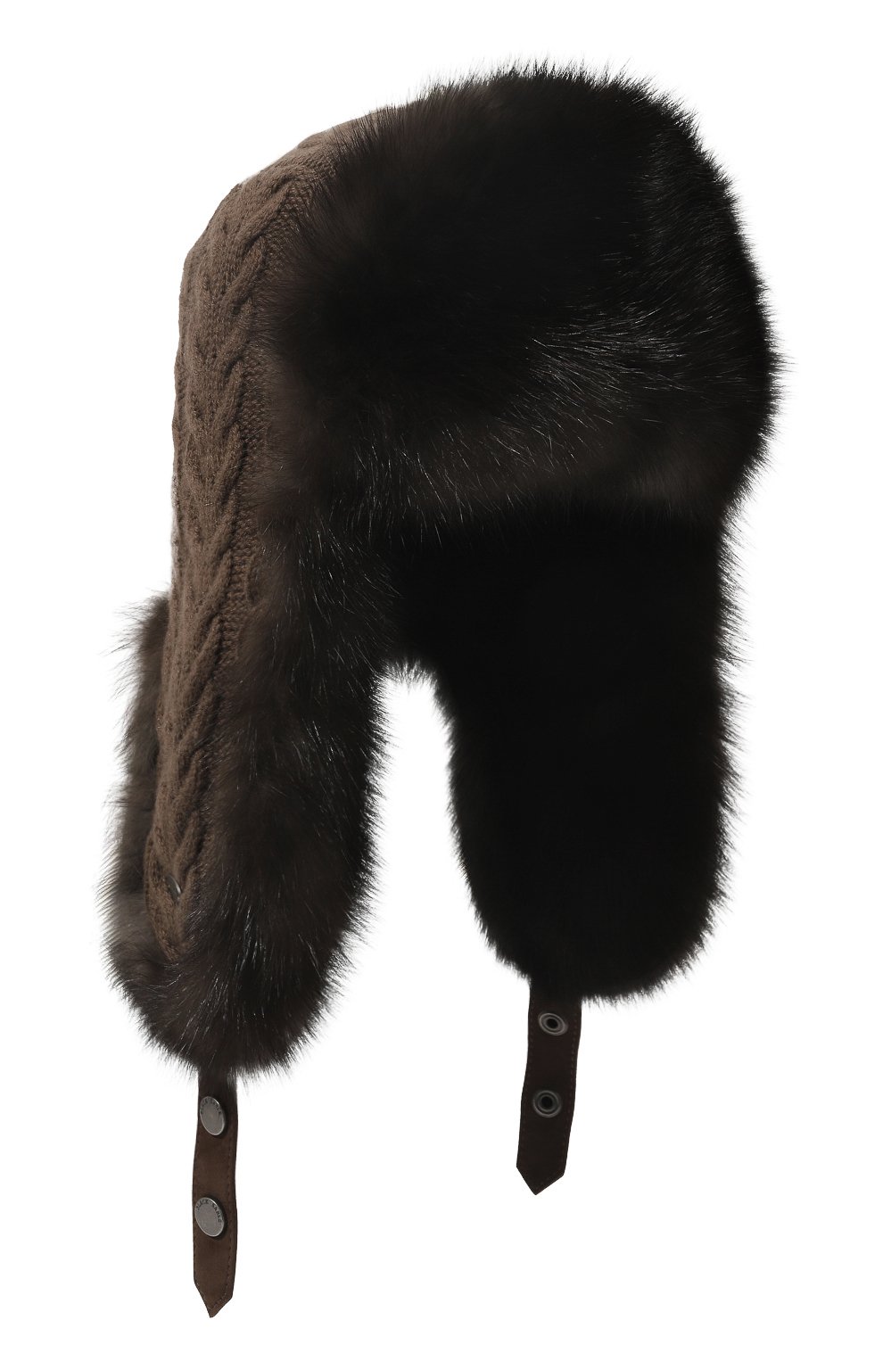 Шапка-ушанка из меха соболя BLACK SABLE, арт. BS-47CF1, фото 1