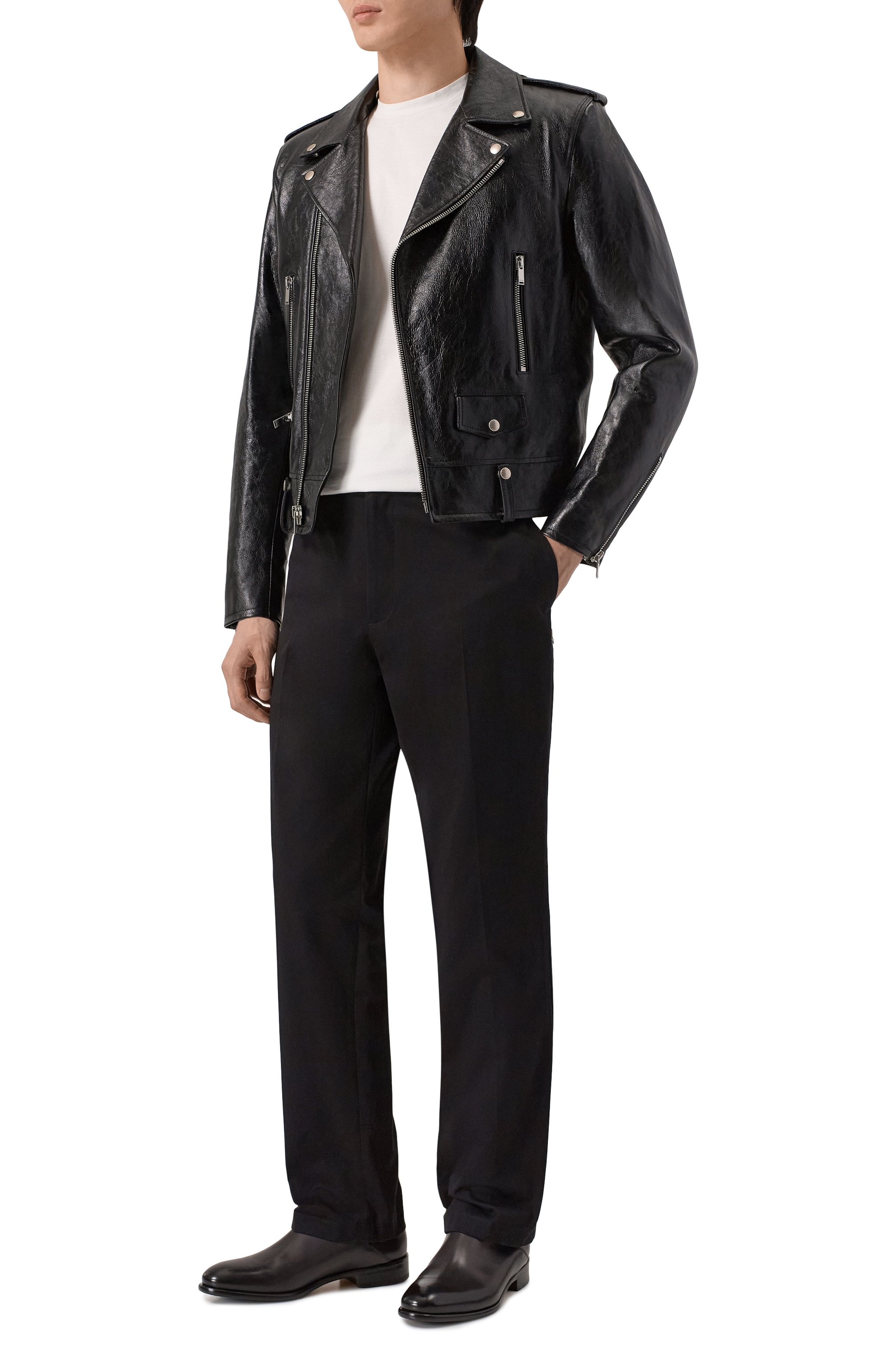 Кожаная куртка SAINT LAURENT, арт. 484284/YC2NI, фото 2