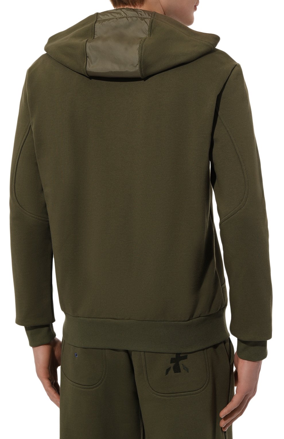 Хлопковая толстовка PREMIATA хаки цвета по цене 27400 руб., арт. PR462, фото 4 Хлопковая толстовка PREMIATA, арт. PR462, фото 4