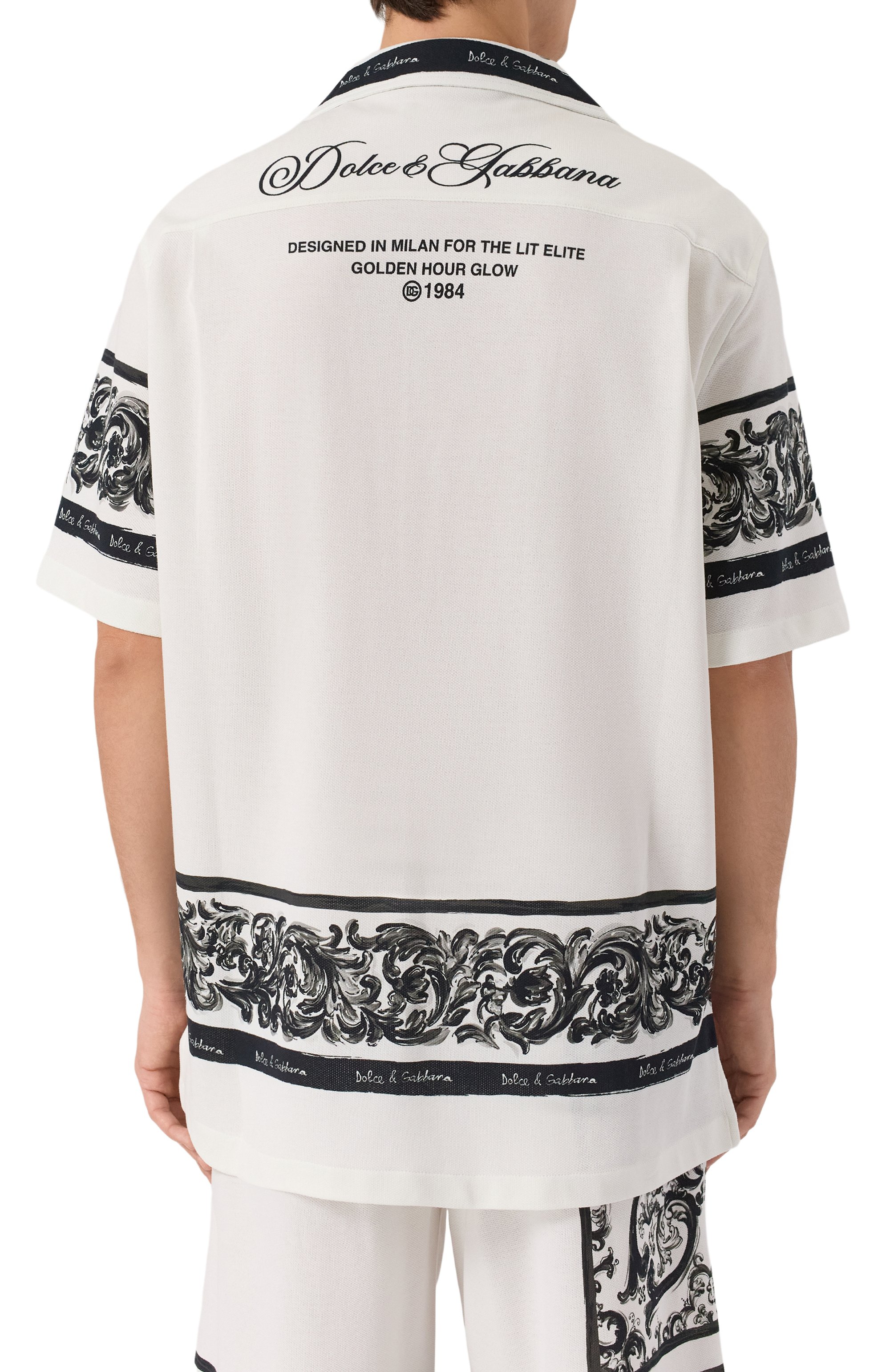 Хлопковая рубашка DOLCE & GABBANA, арт. G5JH9T/II7HN, фото 4