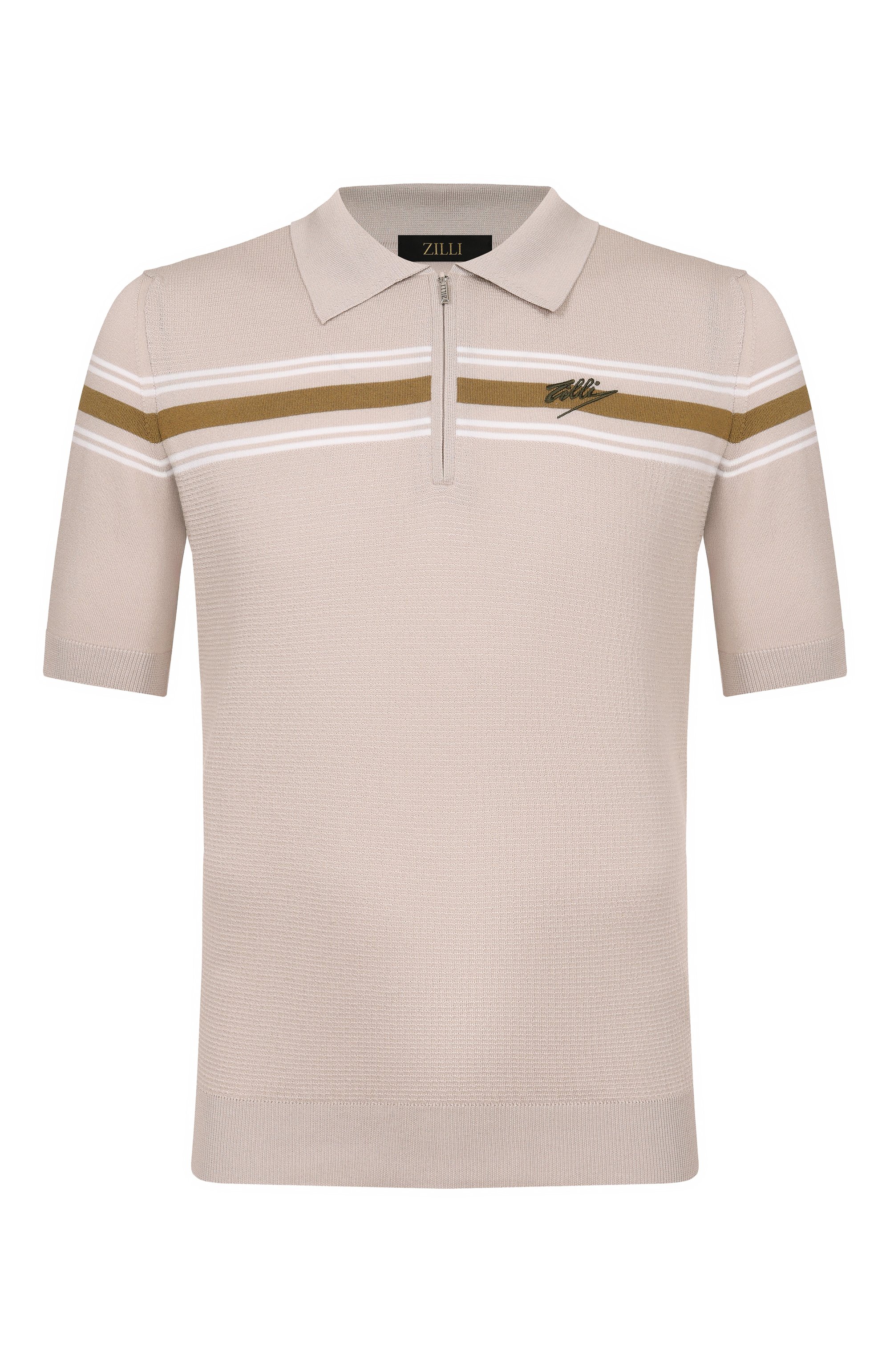 Поло из хлопка и шелка ZILLI, арт. KZP002M0142V0C000, фото 1