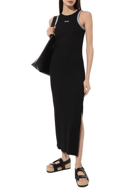 Хлопковое платье MSGM, арт. 3642MDA79/247108, фото 2