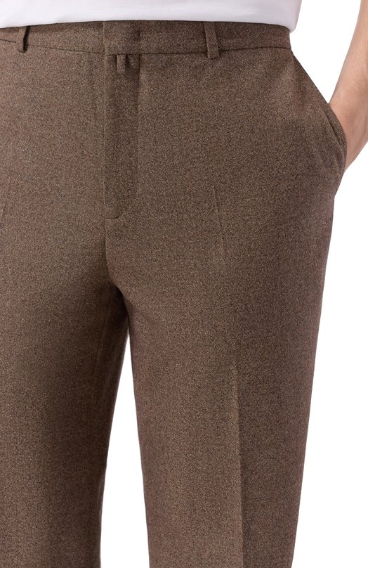 Шерстяные брюки 12 STOREEZ 135679 Коричневый  135679 Фото 5