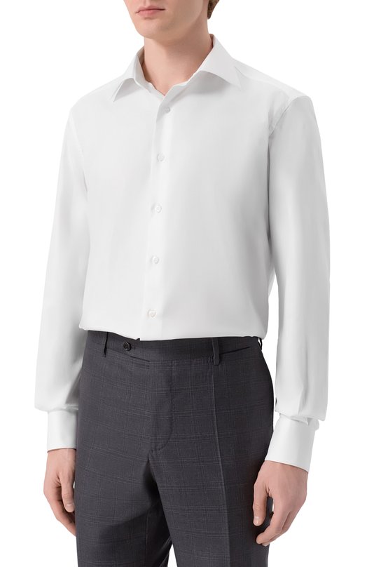 Хлопковая сорочка Stefano Ricci MC003678/BN3138 Белый  MC003678/BN3138 Фото 3