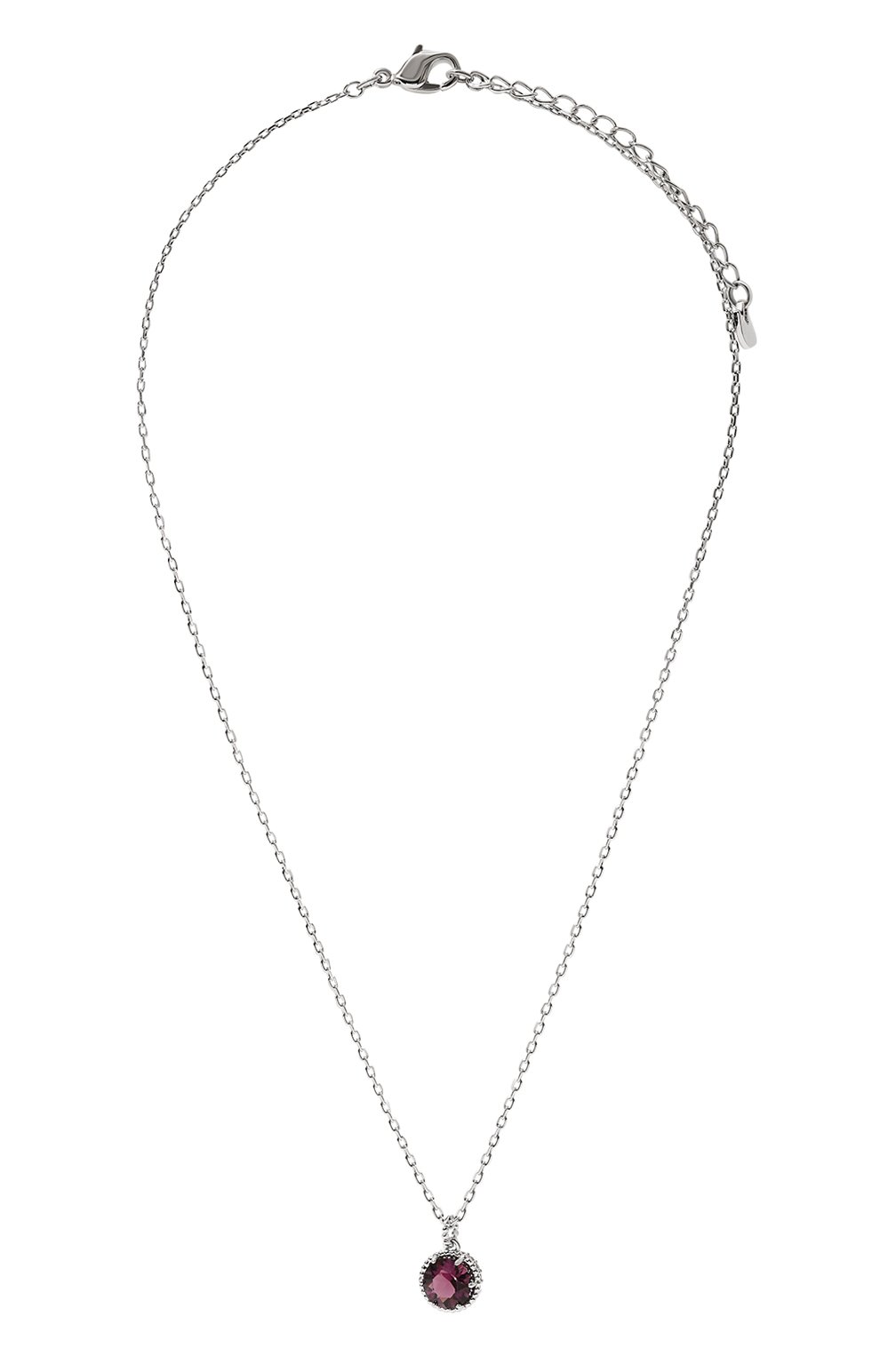 Кулон на цепочке birthstone SWAROVSKI фиолетового цвета по цене 9730 руб., арт. 5522773, фото 1 Кулон на цепочке birthstone SWAROVSKI, арт. 5522773, фото 1