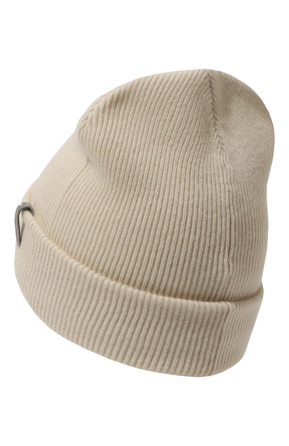 Кашемировая шапка BRUNELLO CUCINELLI кремового цвета по цене 25250 руб., арт. B12M10779C, фото 2 Кашемировая шапка BRUNELLO CUCINELLI, арт. B12M10779C, фото 2