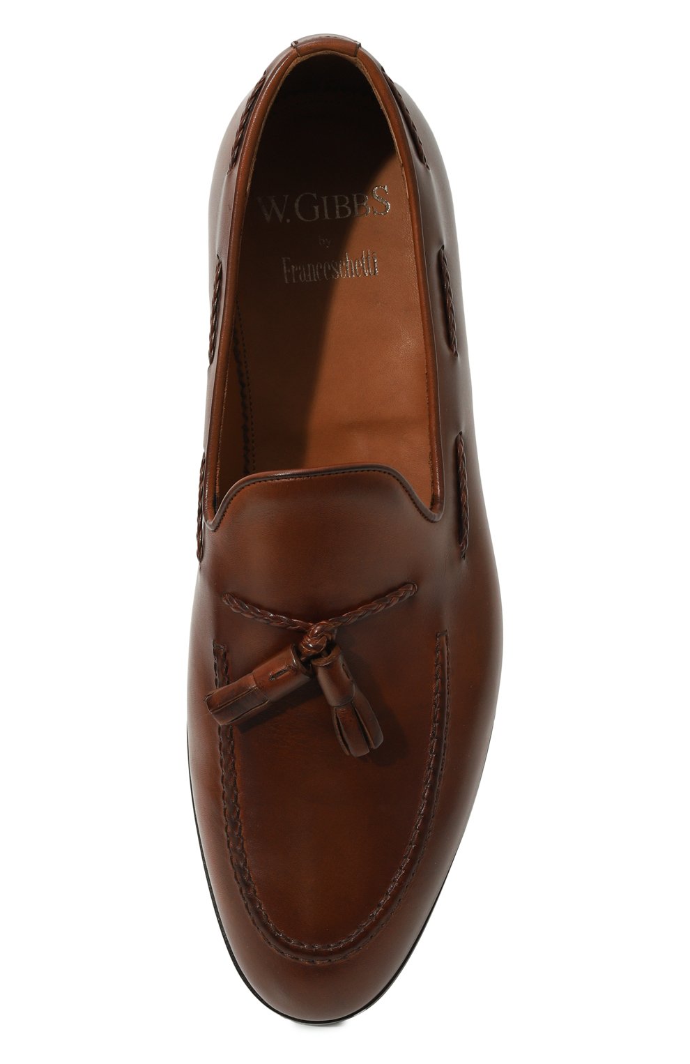 Кожаные лоферы W.GIBBS, арт. 0354001/LUX ANIL, фото 6