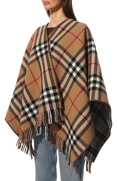 Шерстяная накидка cape BURBERRY, арт. 8050482, фото 3