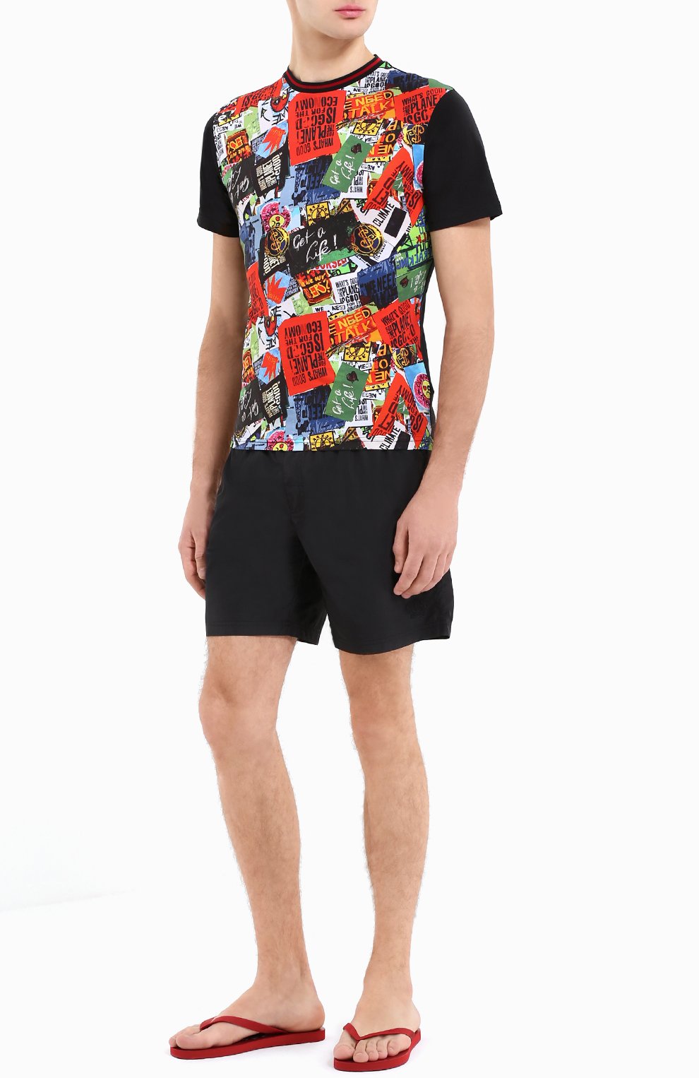 Резиновые шлепанцы на подошве с принтом GUCCI, арт. 456195/JCCF0, фото 2