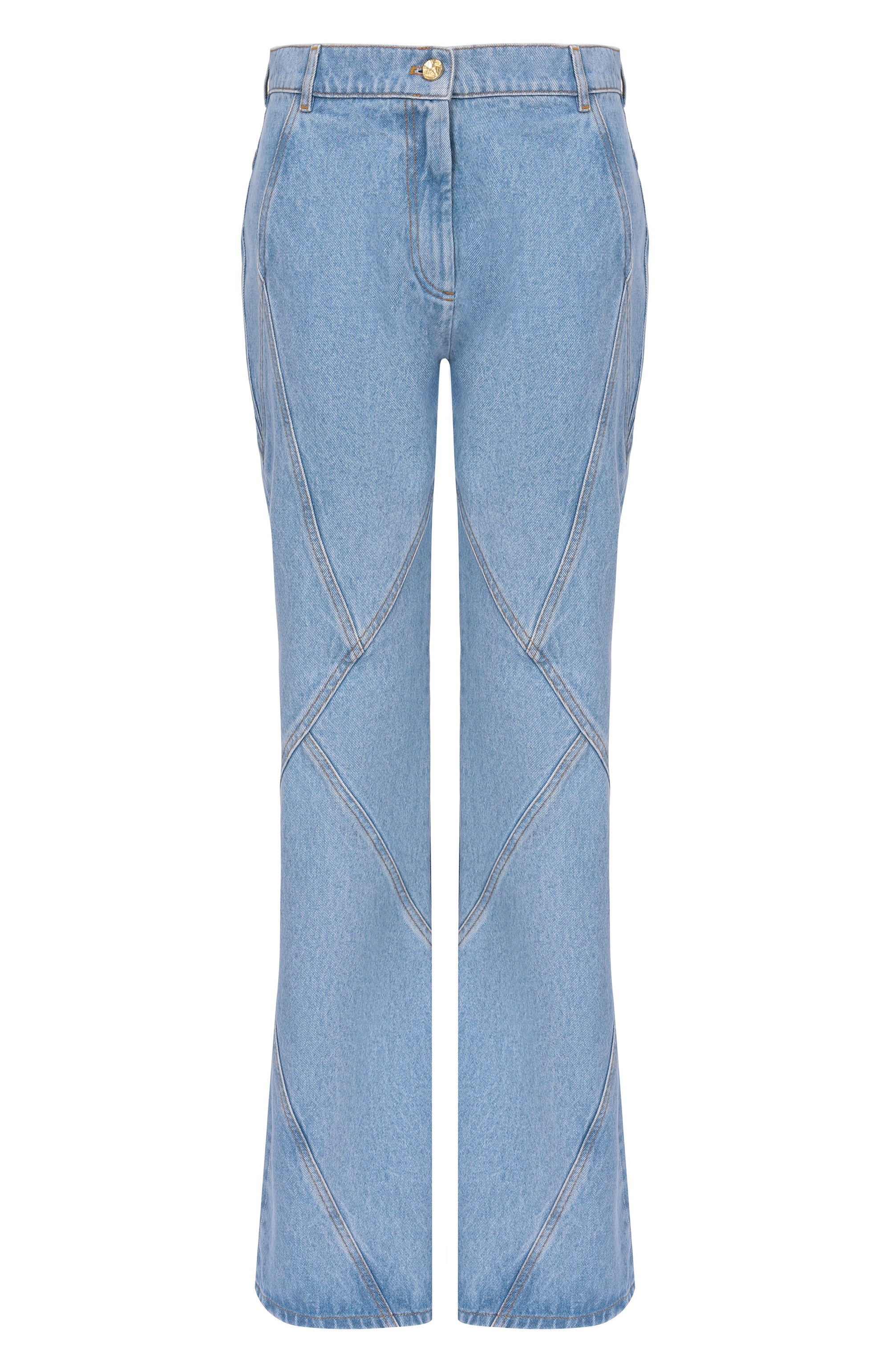 Джинсы NINA RICCI голубого цвета по цене 84550 руб., арт. 26PDPA018/C01119, фото 1 Джинсы NINA RICCI, арт. 26PDPA018/C01119, фото 1