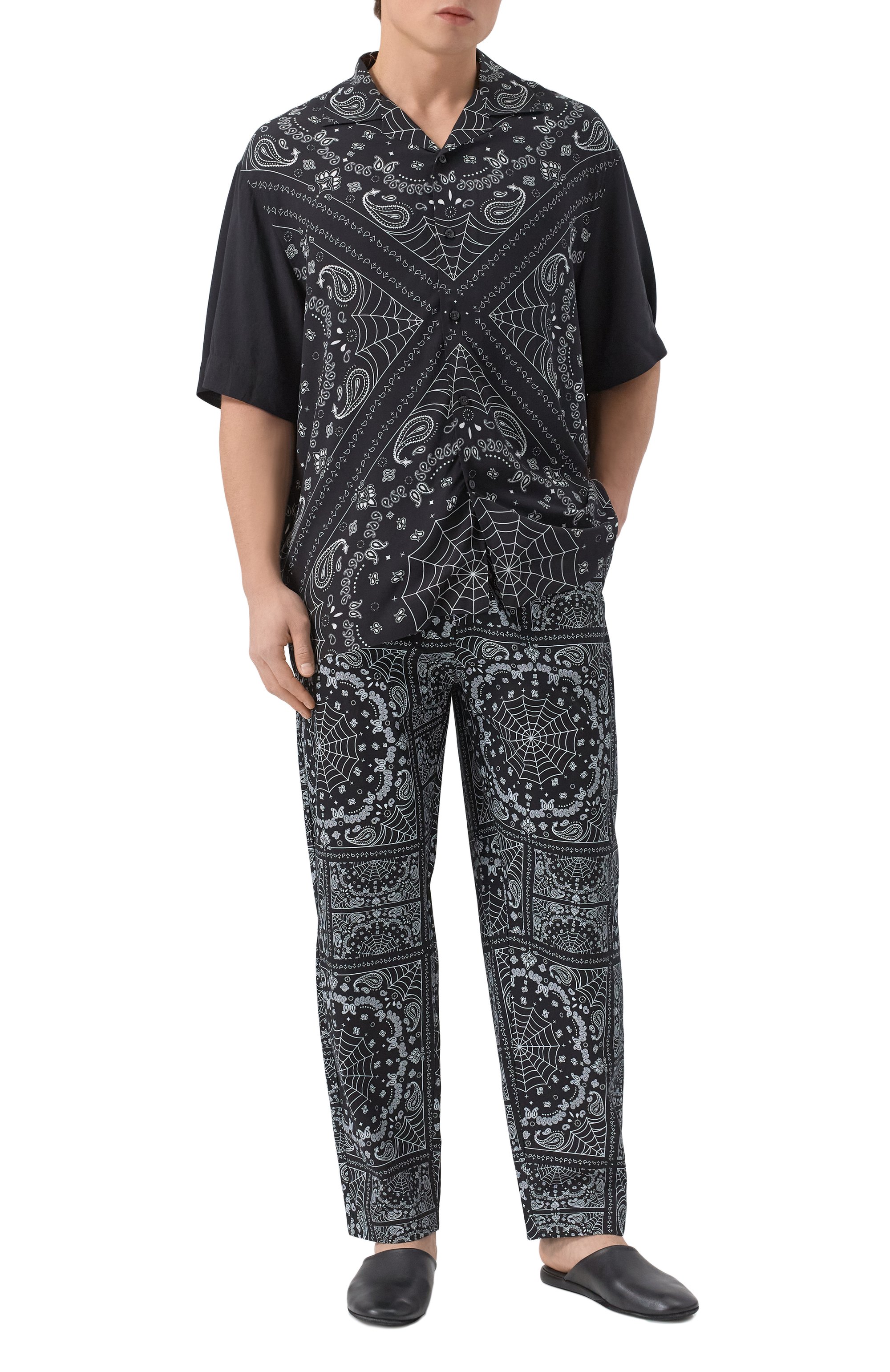 Хлопковые домашние брюки HUGO, арт. 50535775, фото 2