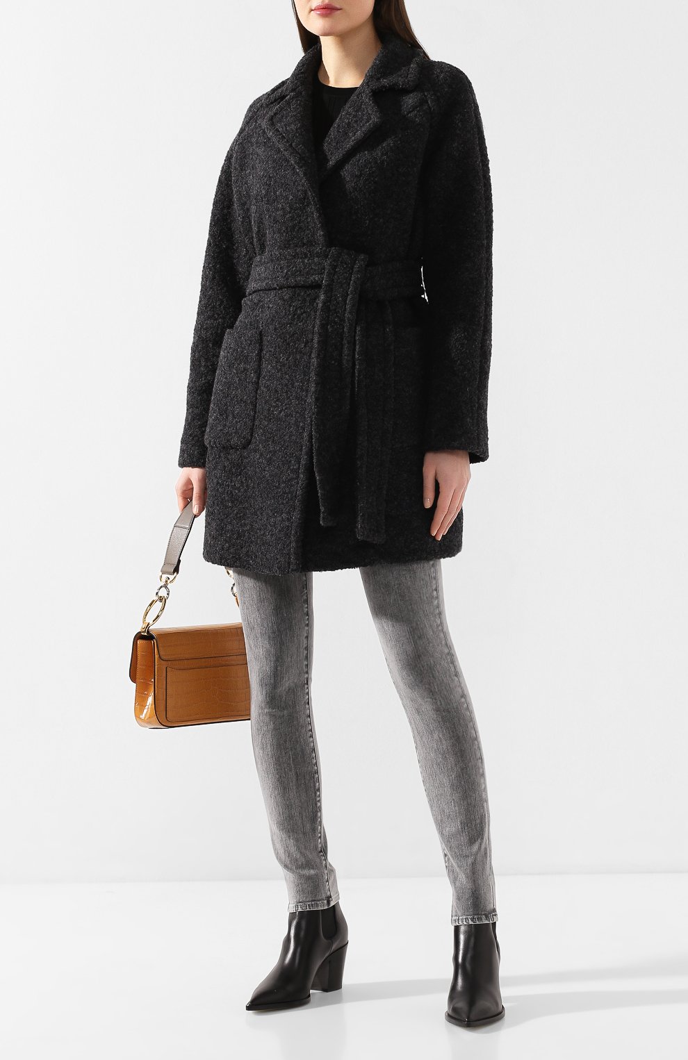 Пальто с поясом GANNI, арт. F4097, фото 2