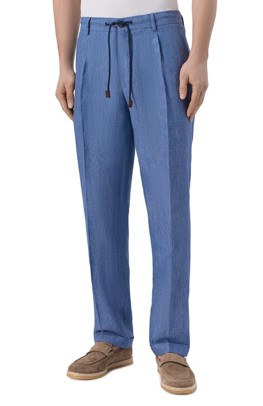 Льняные брюки Gran Sasso 76114/57817 Синий  76114/57817 Фото 3