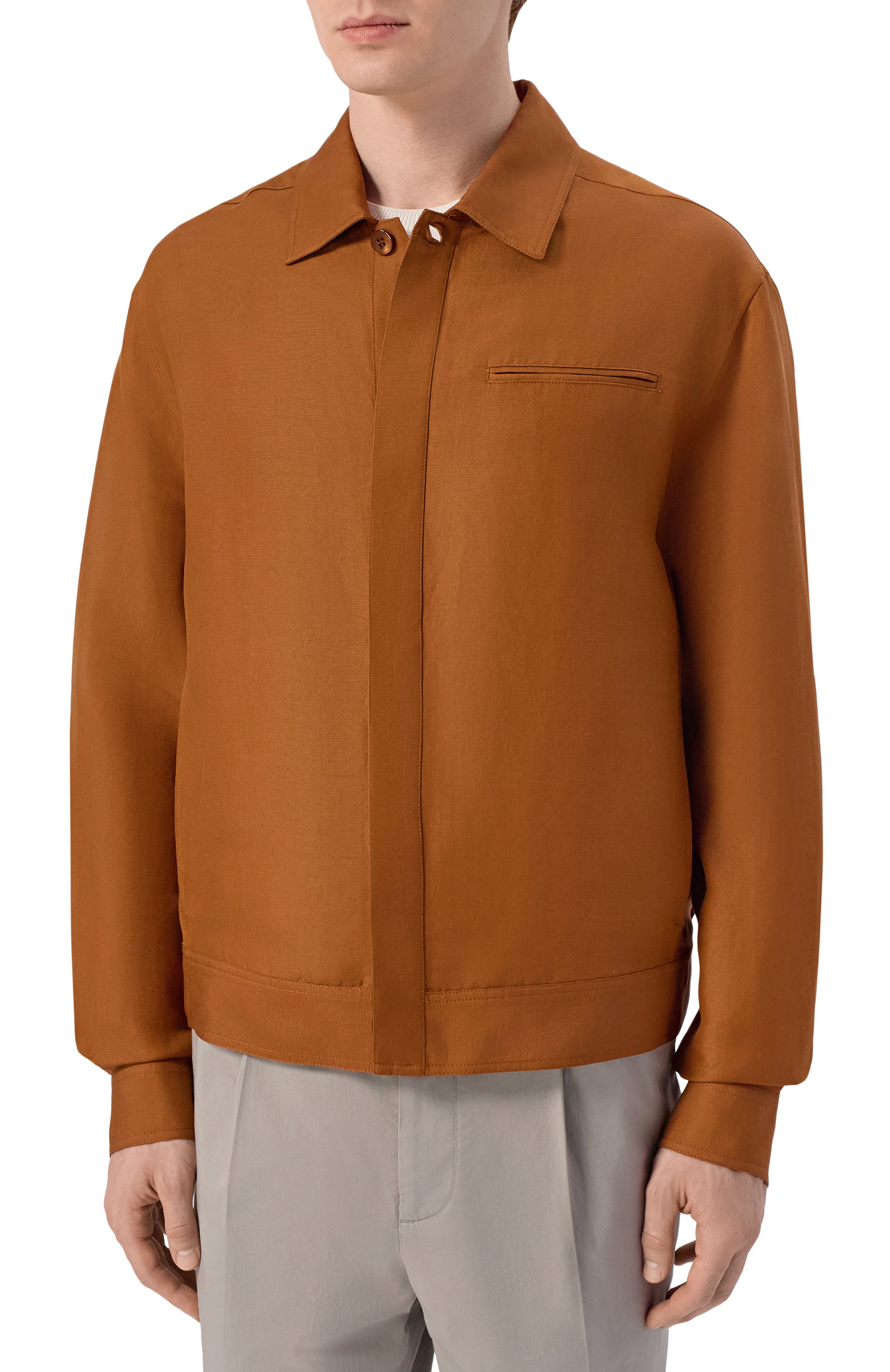 Куртка-рубашка изо льна и шелка MVST, арт. M26.2PM.B011/F123 LIN0 SETA, фото 3