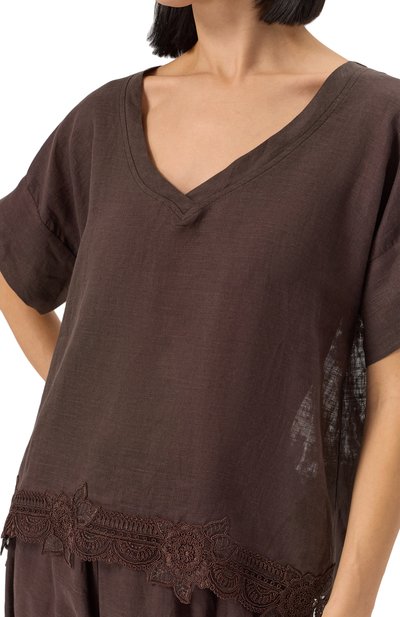 Топ изо льна и вискозы MAURIZIO, арт. W08040679, фото 5