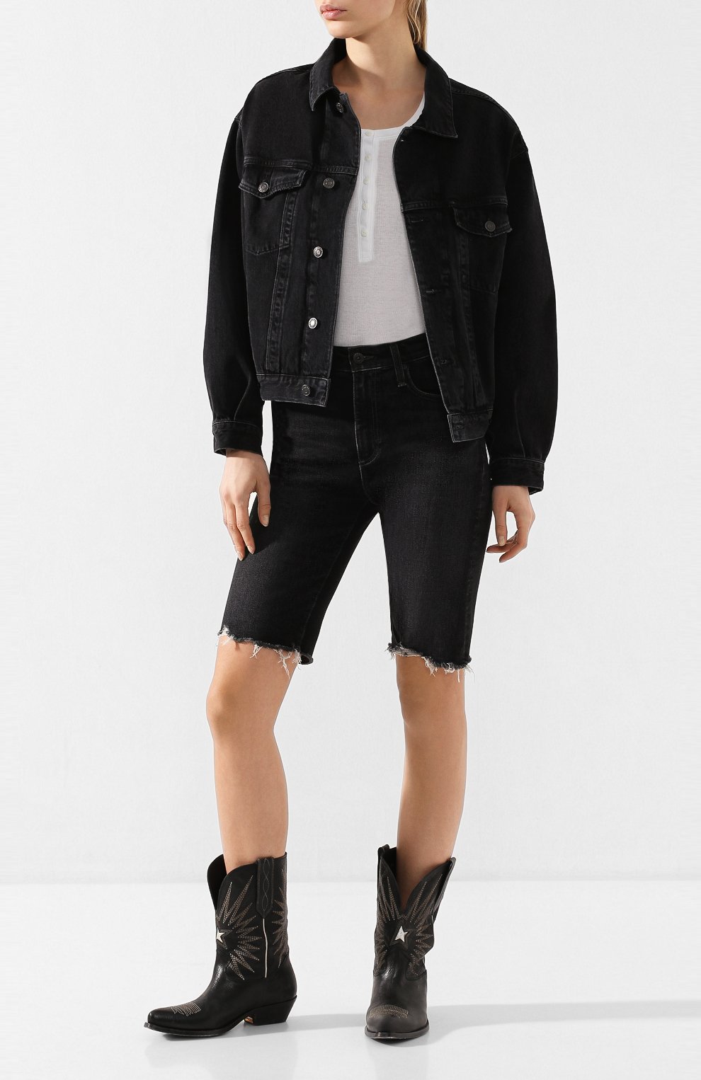 Хлопковый лонгслив-хенли RAG AND BONE белого цвета по цене 17550 руб., арт. WCC20ST057JR57, фото 2 Хлопковый лонгслив-хенли RAG AND BONE, арт. WCC20ST057JR57, фото 2