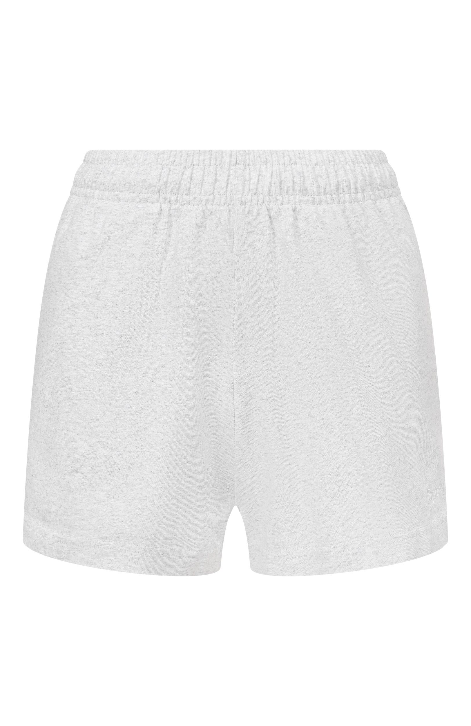 Хлопковые шорты SPORTY AND RICH светло-серого цвета по цене 15750 руб., арт. SH03784300GY03, фото 1 Хлопковые шорты SPORTY AND RICH, арт. SH03784300GY03, фото 1