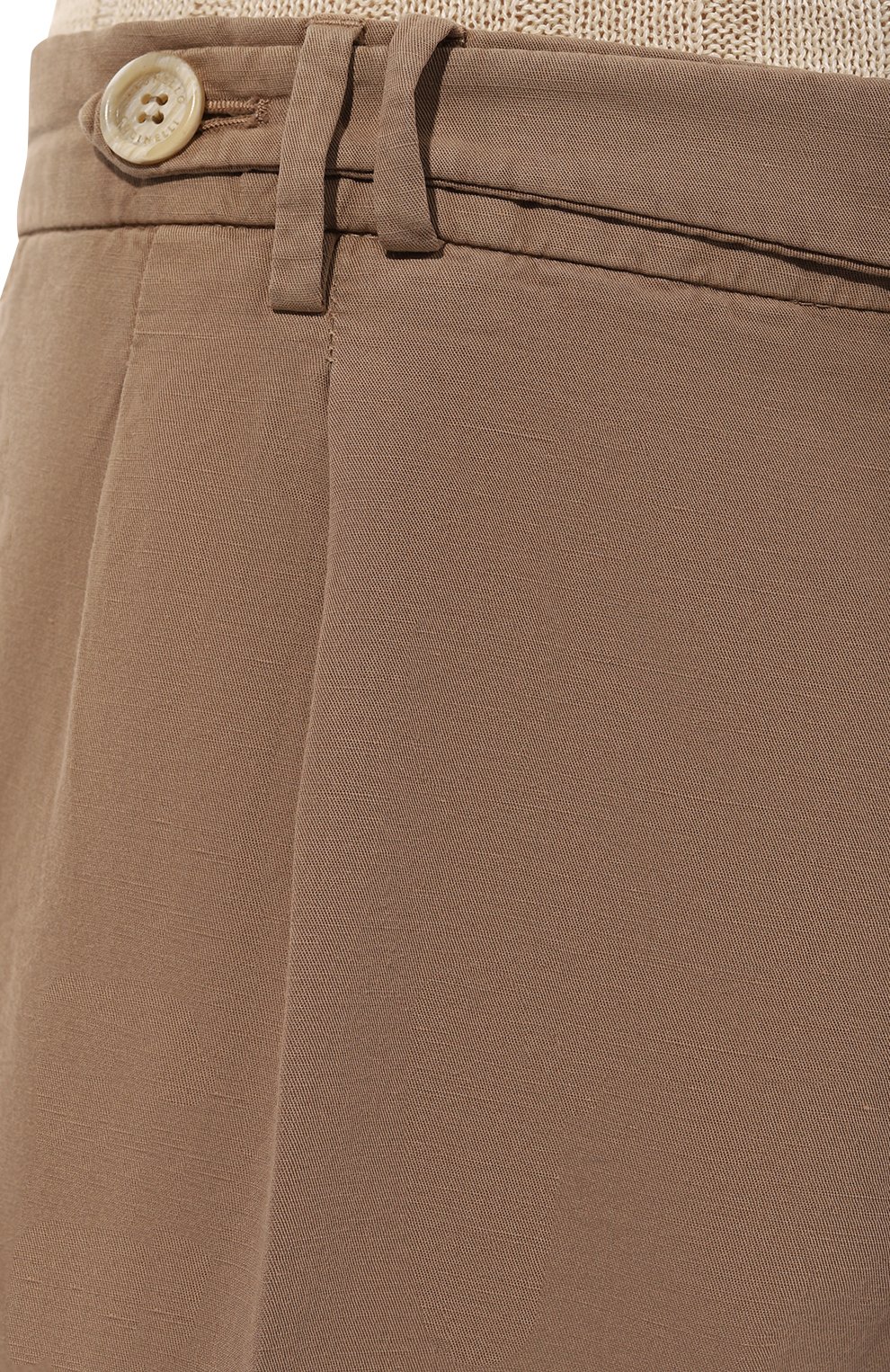 Брюки изо льна и хлопка BRUNELLO CUCINELLI, арт. M291DB2285, фото 5