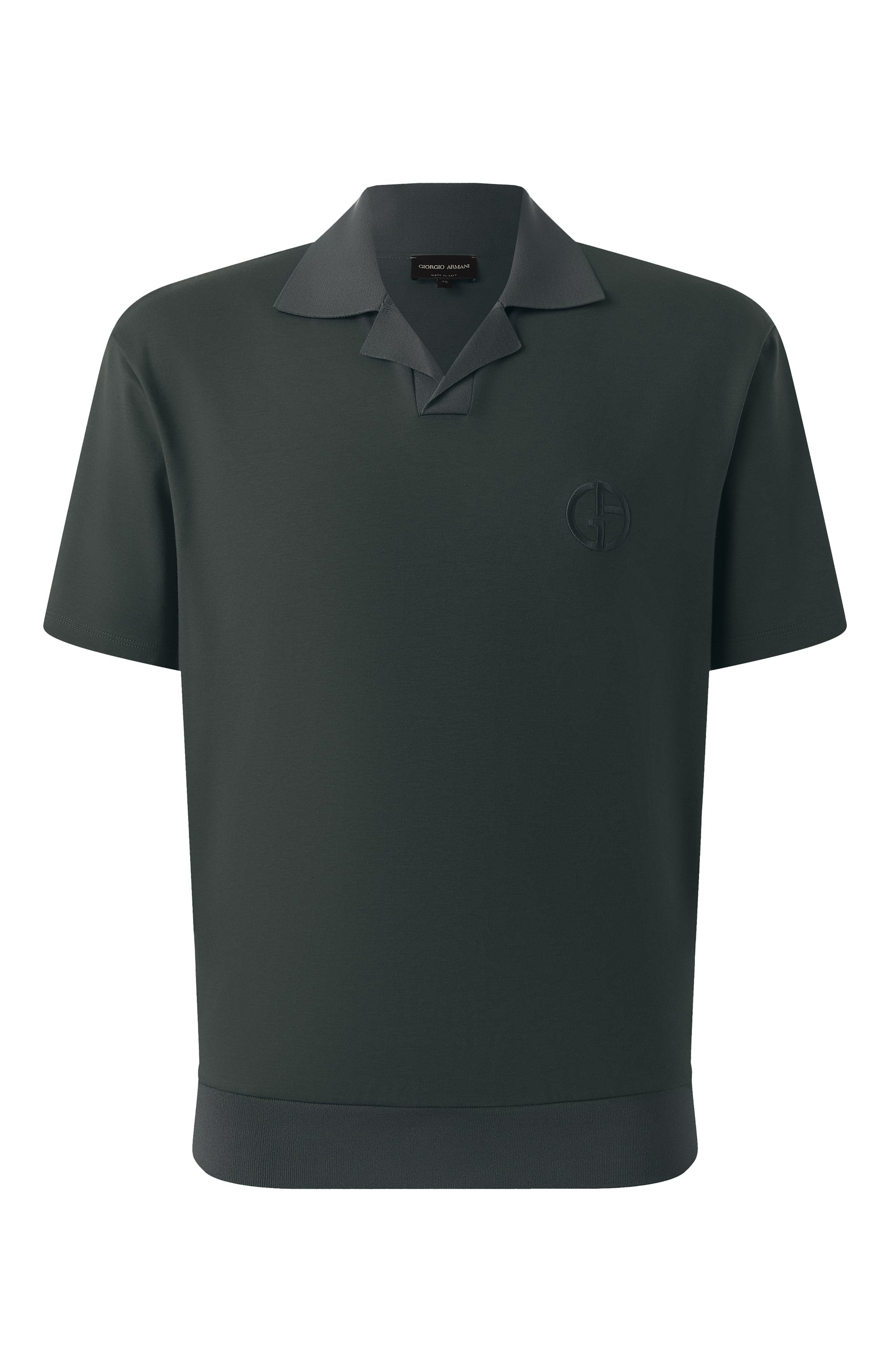 Поло из хлопка и кашемира GIORGIO ARMANI, арт. GM001244/TE11706, фото 1