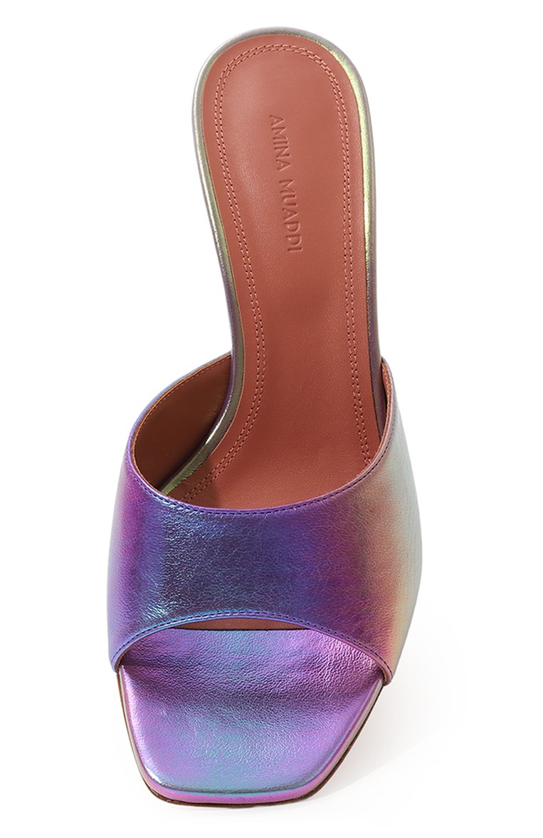 Кожаные мюли lupita AMINA MUADDI, арт. LUPITA SLIPPER 70/METALLIC NAPPA, фото 1