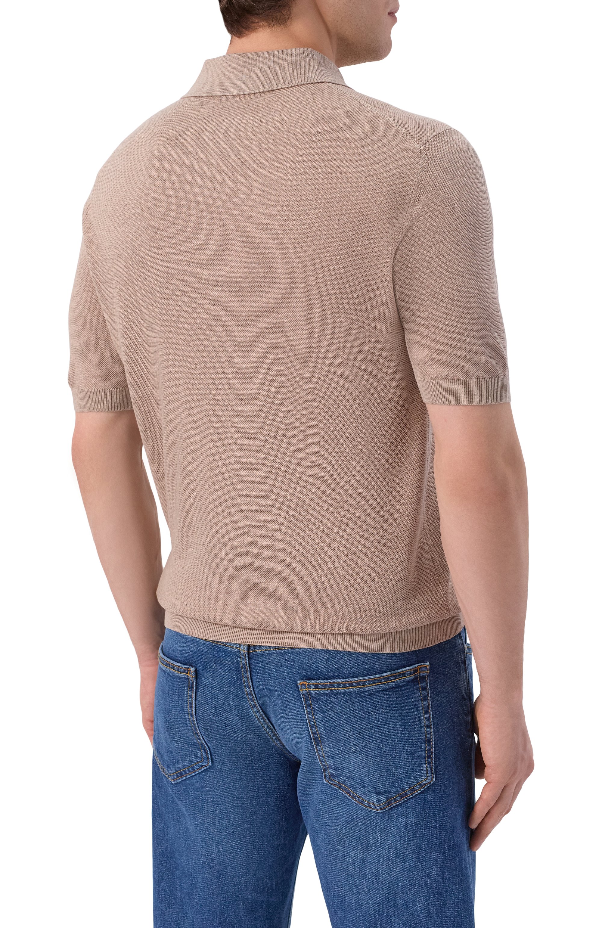 Шелковое поло ANDREA CAMPAGNA, арт. PL1MC/SE18Q, фото 4