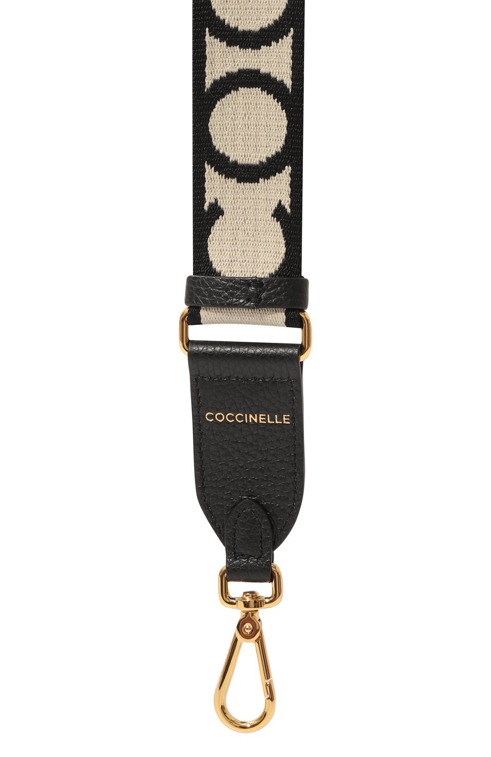 Ремень для сумки COCCINELLE черно-белого цвета по цене 7995 руб., арт. E3 M21 68 05 01, фото 2 Ремень для сумки COCCINELLE, арт. E3 M21 68 05 01, фото 2