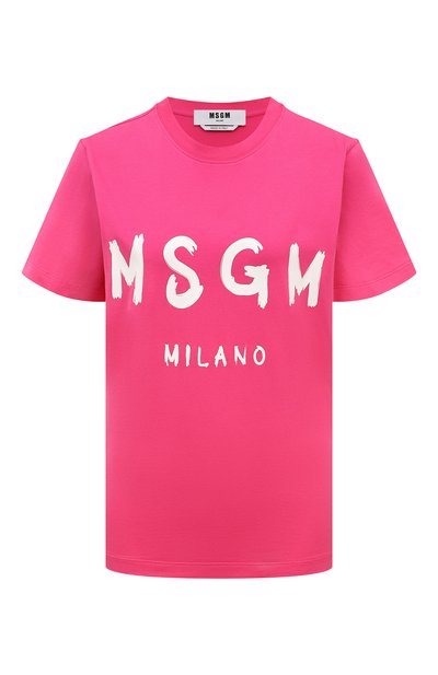 Женская хлопковая футболка MSGM, арт. 3641MDM510/247002