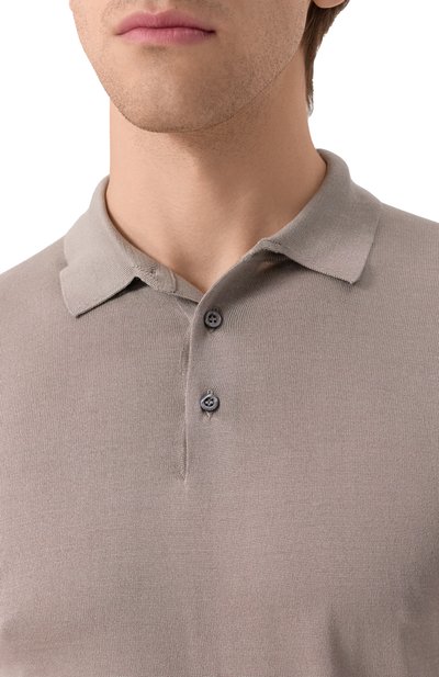 Шелковое поло CORNELIANI, арт. 25M541-2525170, фото 5