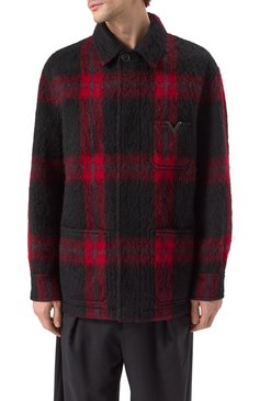 Шерстяная куртка-рубашка VALENTINO, арт. 5V3CJJ90A9K, фото 3
