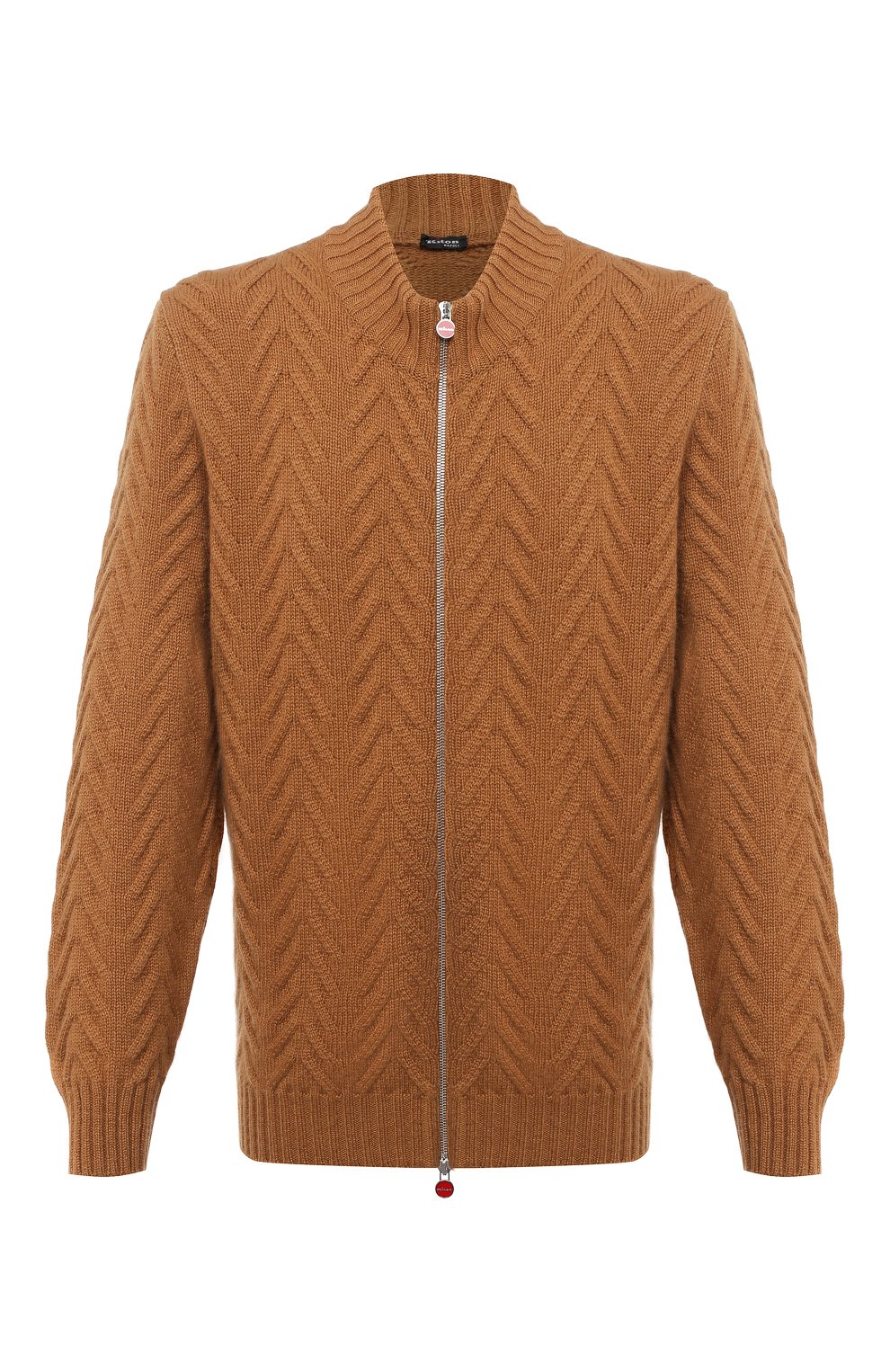 Кашемировый кардиган KITON светло-коричневого цвета по цене 435000 руб., арт. UK12069/4XL-8XL, фото 1 Кашемировый кардиган KITON, арт. UK12069/4XL-8XL, фото 1