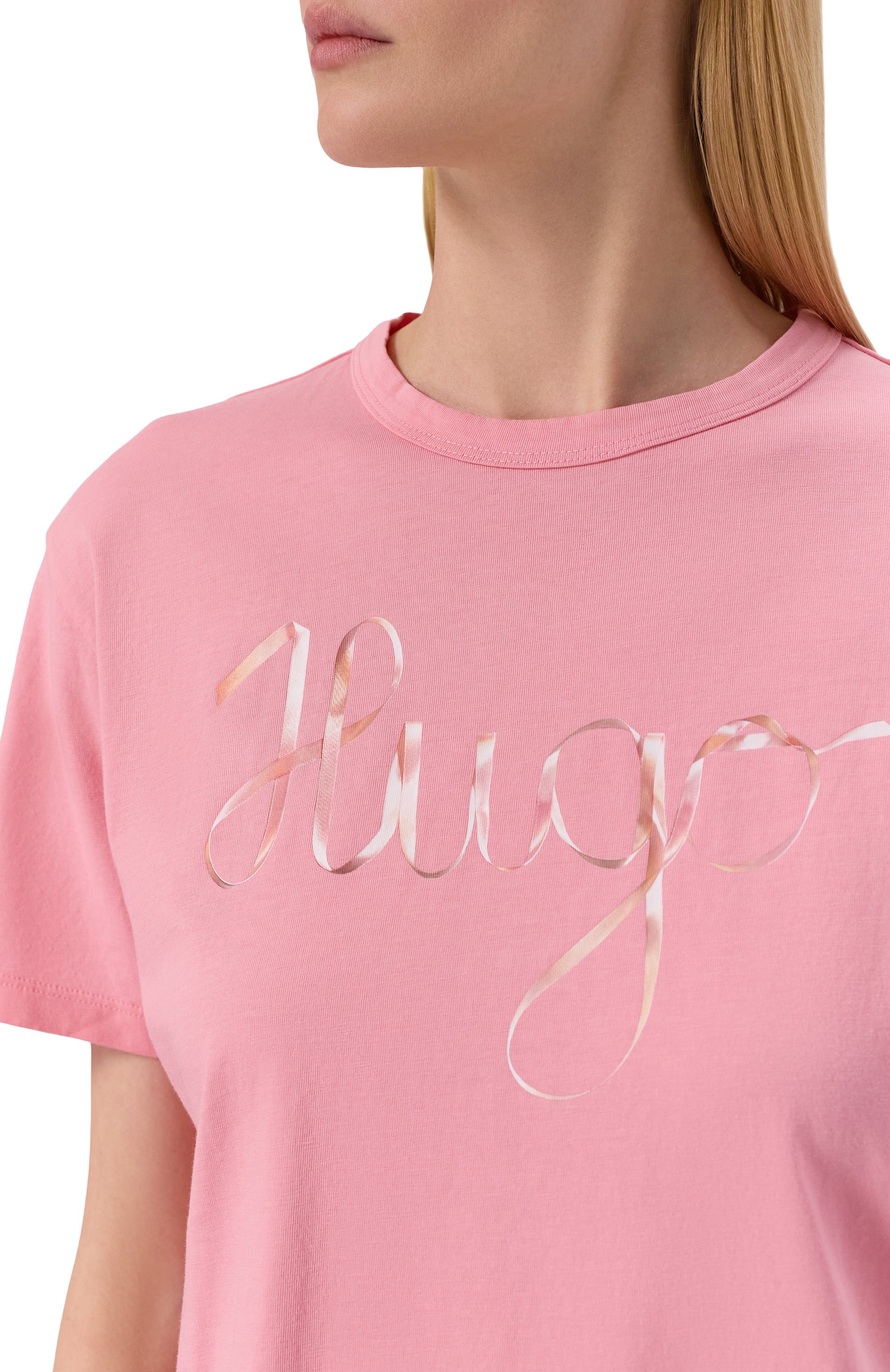 Хлопковая футболка HUGO, арт. 50544868, фото 5