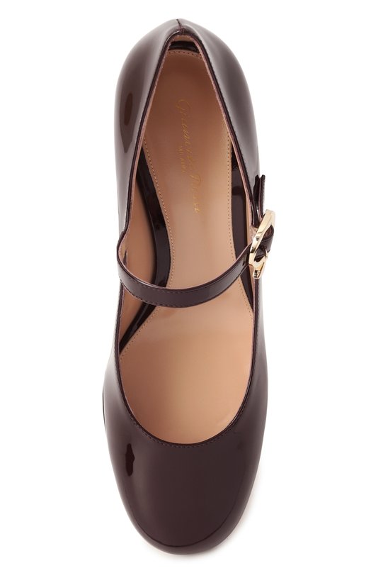 Лакированные туфли Mary Ribbon 45 Gianvito Rossi G22101.45RIC.VERB0UR Бордовый  G22101.45RIC.VERB0UR Фото 6