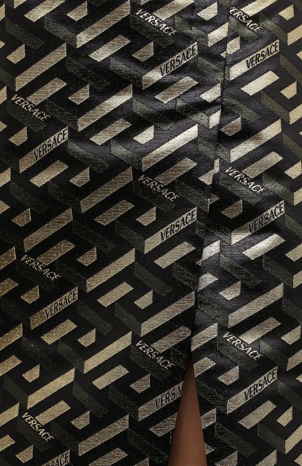 Юбка VERSACE хаки цвета по цене 84700 руб., арт. 1001712/1A01451, фото 5 Юбка VERSACE, арт. 1001712/1A01451, фото 5