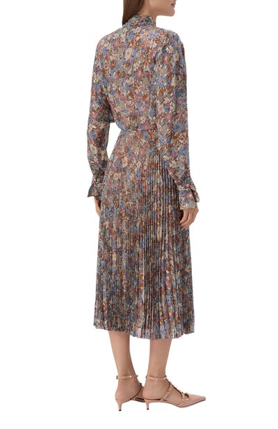 Шелковое платье VALENTINO разноцветного цвета по цене 842500 руб., арт. 9B3VALC5/ABK, фото 3 Шелковое платье VALENTINO, арт. 9B3VALC5/ABK, фото 3